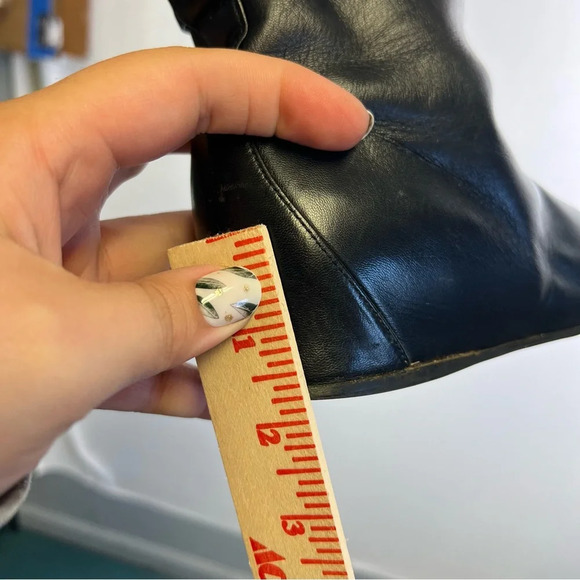 Stuart Weitzman | Black Slip On Wedge Heeled Bootie 6.5 - Picture 6 of 6